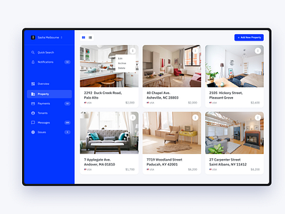 Real Estate UI Kit — Property dashboad figma properties real estate tenants ui ui kit web