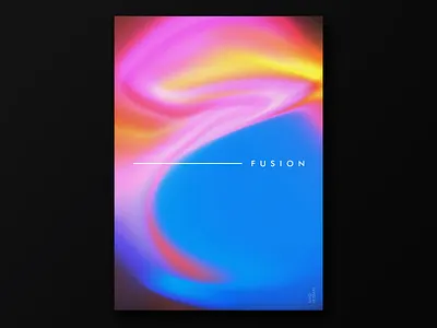 Fusion art direction graphic design posterdesign