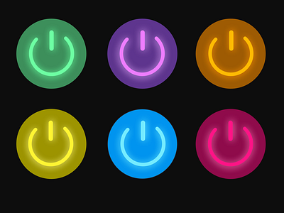 Glow Test design glow gradient icon illustration minimal type typography ui ux