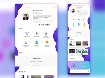 New portfolio design 🔥 adobe xd chile clean clean ui desktop design flatdesign interface redesign uidesign uxdesign web design
