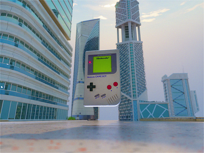 Nintendo Gameboy Ad 90's style 3d advertising after effects animation blender branding c4d cinema 4d design gameboy gaming illustration logo motion motion design motion graphics nintendo octane redshift