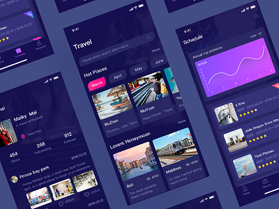 Travel Sharing App ui ux