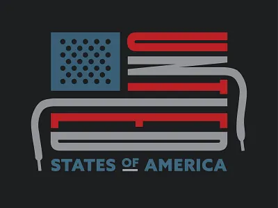 Untied States of America flag laces stars stripes united states united states of america usa
