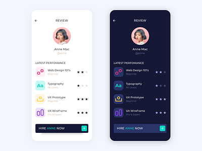 Freelancer Profile angga risky app ios mobile ui ui design