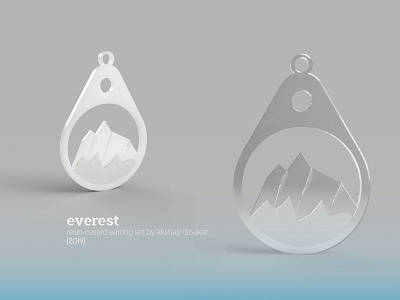 Everest - Earring Design akshay branding chameleon design designer designs dinakar earring everest firm india industrial jewelry mountain nepal perdana portfolio product resin yoga