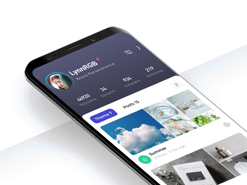 MiaoQu Personal/Snapshot animation app design flat gif animated lynnrgb mobile type typography ui ux 设计