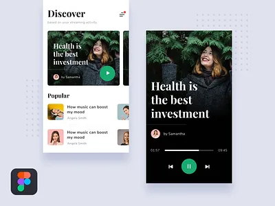 #Tutorial - Create UI Design using Figma android article card design figma ios medium music play podcast tutorial ui