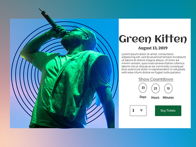 Buy Page buy page concert design graphicdesign product ux uxdesign web web design webdesign webdesigns website websitedesign