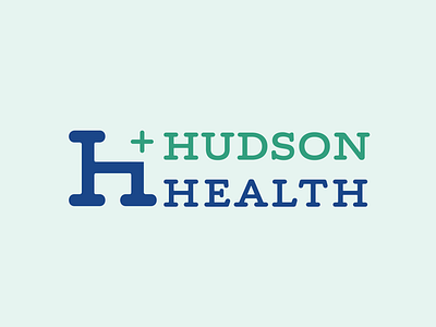Hudson Health branding design graphic design health logo healthcare logo logo logo design