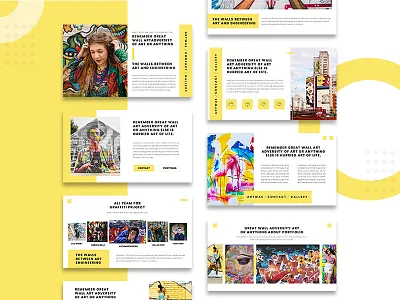 ARTWAE - GRAFITTI / ART Presentation Templates agency business clean colorful presentation company company profile creative deck design google slides template graffiti keynote template mural pitch deck powerpoint design powerpoint template pptx presentation