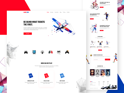 Game.360 - Video Game Landing Page Exploration creative design game game design games illustration landing page landingpage template template design ui design ui designer uidesign uidesigner video video game video games videogame videogames website