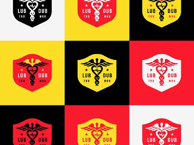 Caduc-A-Crest badge bold caduceus crest logo medical simple sleek star trademark traditional