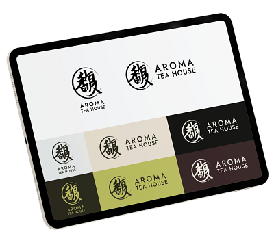 Aroma Tea House Rebranding branding design graphic design logo typography