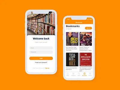 Bookstore iOS App design app app design app designer bookstore bookstore ios app design design ios app development reading ui uidesign user experience user interface design