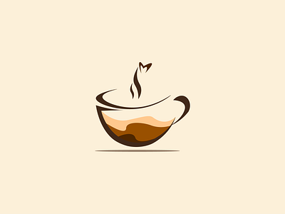 Coffee Logo app branding clean design flat illustration illustrator lettering logo mobile mobile app mobile app design type typography vector