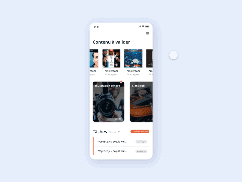 Mobile navigation menu animation mobile prototype ui ux web design