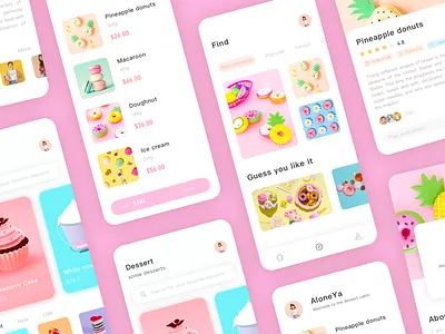 Summer Dessert 04 app design ui ux