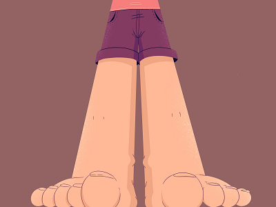 Upwards 👀 body cartoon character color design draw drawing fingers flatdesign foot illustration procreate procreateapp shorts