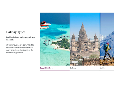 Activity type slider component navigation slider slideshow ui