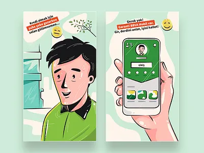 insta story 2 branding design digital flat flat design graphic icon icon design illustration illustrator painting typography ui ui design vector web website