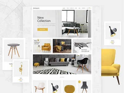 Ambient - Modern Interior Design and Decoration Theme architect architecture architecture portfolio creative decor decoration design furniture furniture design home house interior decoration interior decorator interior design interior designer landscaping modern shop web website