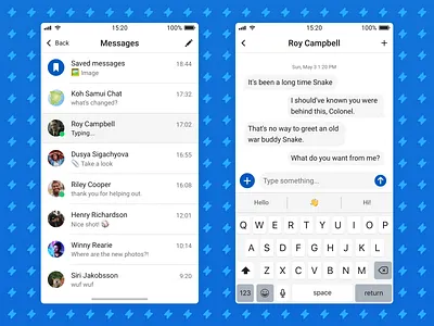 Made with Plaster — Issue 4⃣️ app chat design system download free freebie interface ios iphone material messages mobile pattern plaster sketch sketch cloud symbols ui ui kit ux