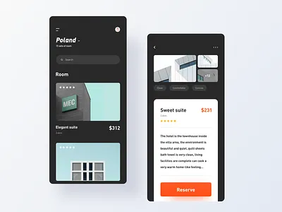 Rent a house app ui