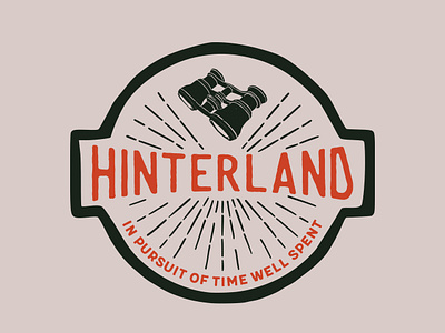 Hinterland adventure americana badge brand branding design display handcrafted icon illustration label logo logotype print retro simple typography vector vintage wanderlust