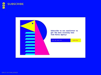 Daily UI Challenge - 026 - Subscribe dailyui subscribe ui uidesign uxdesign