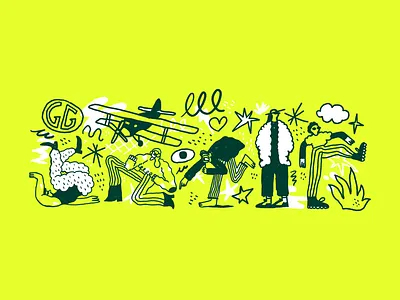 Branding Doodles art brand identity branding design doodles drawing graphic design illustration organic people