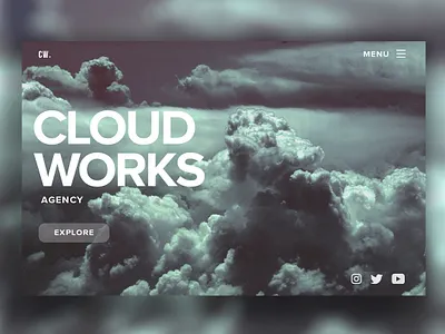 Cloud Works branding design graphicdesign logo type typography ui ux web webdesign website