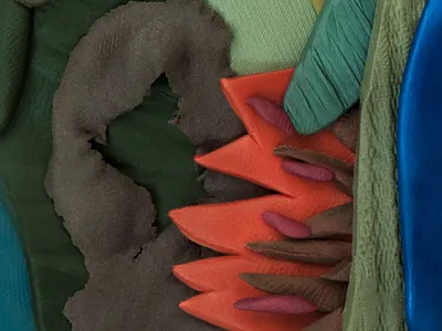 Image for a poster, fragment abstract clay design event branding experiment illustration modelling clay plasticine plastillustration plastilustration poster texture