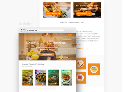 Des Recettes app app page branding design flat icon illustration landing page landingui minimal ui uiux ux web web design website xd xddailychallenge