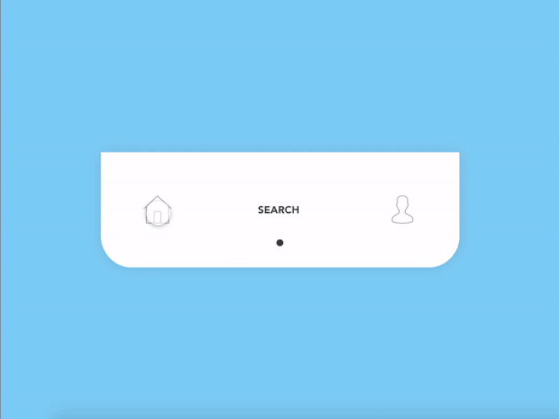 Tab bar Interaction 1 animation app design mobile tab bar