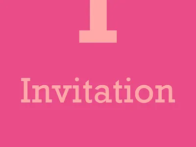 1 Invitation dribbbleinvite invitation invite