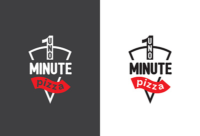1 Minute Pizza logo one pizza