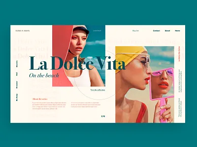 Elena Iv-skaya design minimal typogaphy ui ui ux ui web design we design web web design website