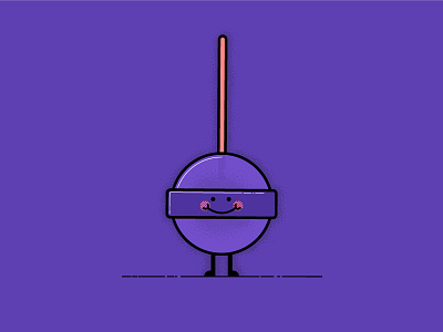 Fizz-Pop affinity candy character design grapes illustration purple simple south africa sweet vector