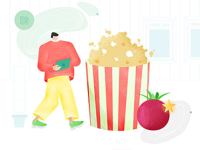 Movie Rating illustration design grain illustration watching