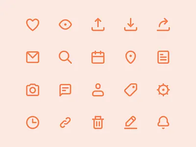 Icons for Vectly clickpivot flat icon iconography icons illustraion line line icons minimal swiss ui ui icons ux vectly
