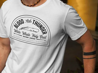 Blood & Thunder Badge Exploration animal badge badge design badge hunting badge logo badgedesign branding branding design design graphic design identity identity design lettering logo logo design mastodon type typography vector whale