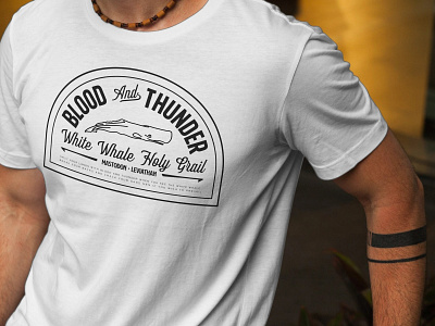 Blood & Thunder Badge Exploration animal badge badge design badge hunting badge logo badgedesign branding branding design design graphic design identity identity design lettering logo logo design mastodon type typography vector whale