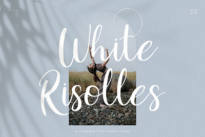 White Risolles | Handwritten Script beauty brushes calligraphy canva chic classy elegant fashion font handwritten invitation lettering lovely playful poster pretty script signature stylish wedding