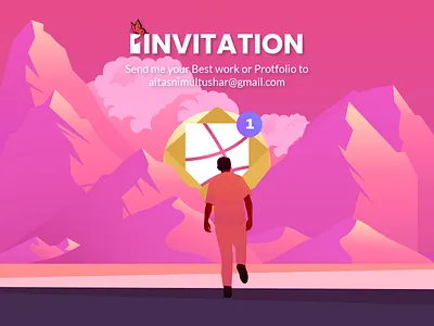 Invite 3 branding clean design illustration typography ui ux vector web website