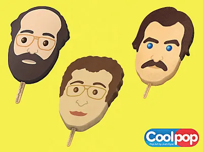 Stranger Things Popsicles alexei ice cream illustration jim hopper murray bauman pop art popsicle popsicles portrait portraits stranger things