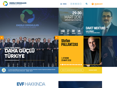 ENERJİ VERİMLİLİĞİ FORUM VE FUARI corporate site design fair form header hero image home türkiye ui ui design ux web web design web page webdesign website website design