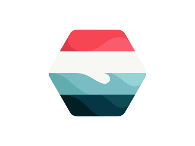 Beach beach design illustration vector wave yp © yoga perdana