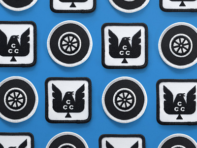 Car Car Club Patches brand car club kiddo crest eagle emblem embroidery kids patches tire
