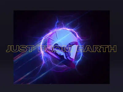 Just From Earth art branding concept design illustration logo photoshop typography vector visual