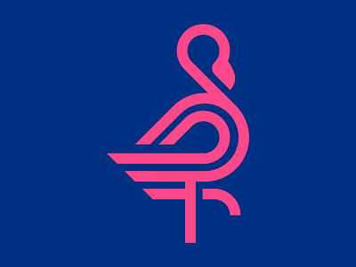 Flamingo bird bird icon bird illustration bird logo bird of paradise birds birds eye caribbean flamingo flamingo icon flamingo line flamingo logo flamingo mark flamingos grid system line art lineart lines monogram logo tropical